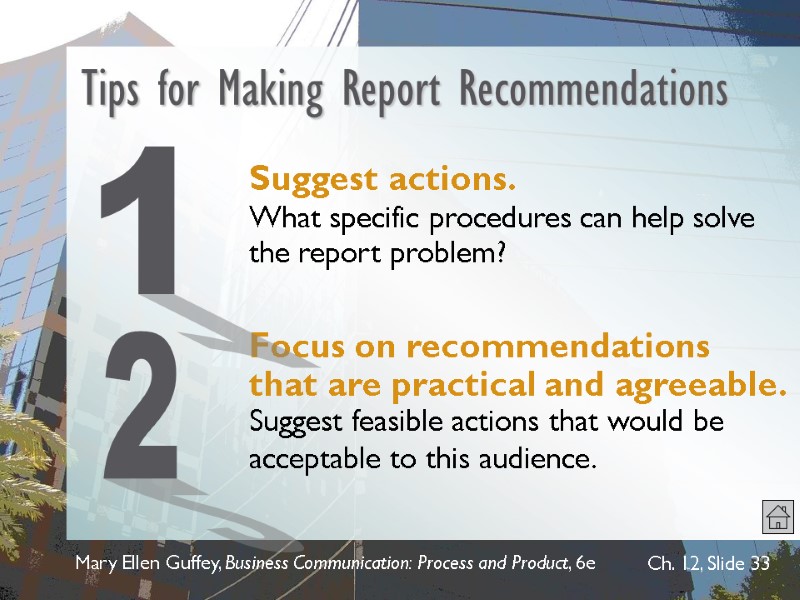 Mary Ellen Guffey, Business Communication: Process and Product, 6e  Ch. 12, Slide 33